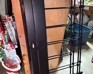 Black Metal Slat Headboard and Footboard Set second image