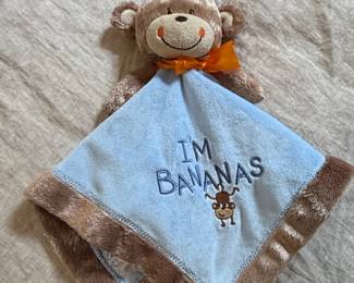 Carters Im Bananas Monkey Security Blanket