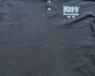 KISS Alive or Worldwide Tour Henley Shirt