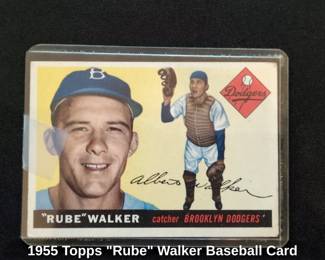 Topps Rube Walker Baseball Card B