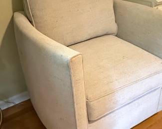 Transitional Style Swivel Club Chair second image