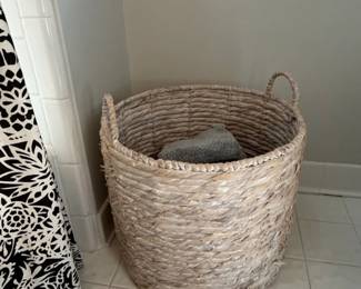 Woven Seagrass Storage Basket with Handles