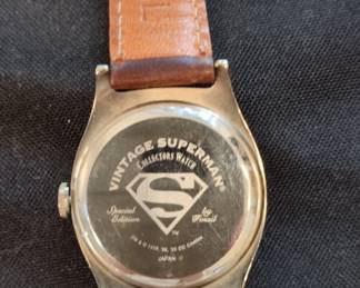 Vintage Fossil Superman Collectors Watch third image