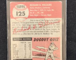 Topps Dick Williams Baseball Card second image