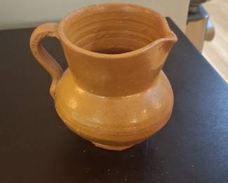 Terracotta Pitcher with Handle and Spout