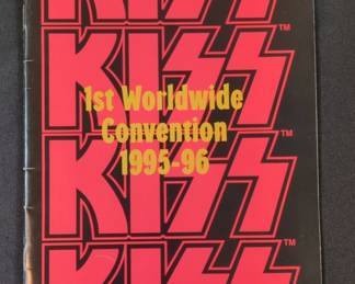KISS first Worldwide Convention Program Bruce Kulick Signed