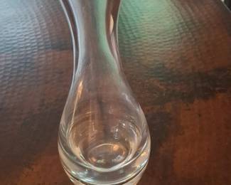 IVV Italy Hand Blown Clear Glass Bud Vase
