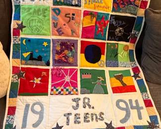 JR TEENS Memory Quilt