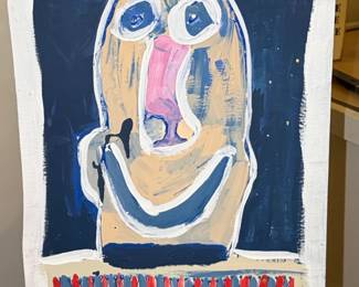Abstract Portrait Painting by S. Cook