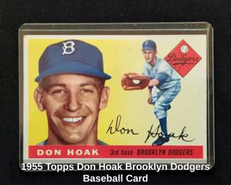 Topps Don Hoak Brooklyn Dodgers Baseball Card
