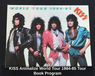 KISS Animalize World Tour Tour Book Program