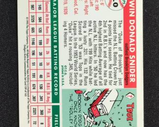 Topps Duke Snider Baseball Card second image