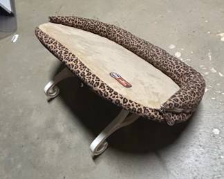 KH Pet Products Elevated Pet Cot with Leopard Print Bolster