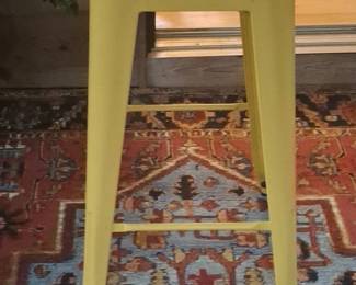 Yellow Metal Industrial Stool