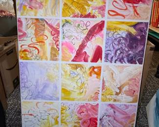 Abstract TriptychStyle Painting