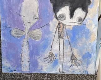 Figurative Mixed Media Painting by Gus Fink