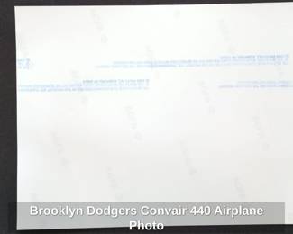 Brooklyn Dodgers Convair Airplane Photo second image