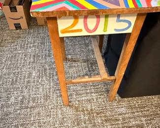 HandPainted Starburst Side Table third image