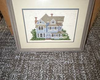 VictorianStyle House CrossStitch Art