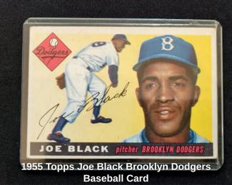 Topps Joe Black Brooklyn Dodgers Baseball Card