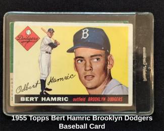 Topps Bert Hamric Brooklyn Dodgers Baseball Card