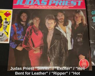 Judas Priest Sinner or Exciter or Hell Bent for Leather or Ripper or Hot Rockin or Green Manalishi With the Two Pronged Crown Vinyl EP