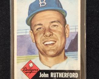 Topps John Rutherford Baseball Card