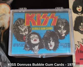 KISS Donruss Bubble Gum Cards