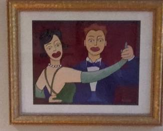 Yuval Mahler The Waltz Original Acrylic Painting