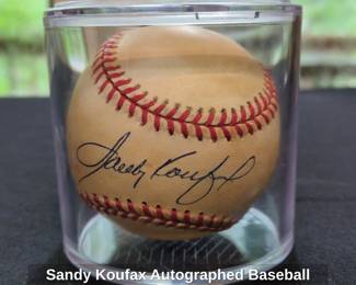 Sandy Koufax Autographed Baseball