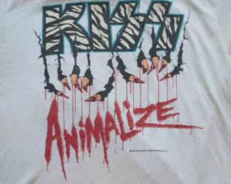KISS Animalize Tour Raglan TShirt