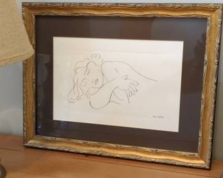 Henri Matisse Sleeping Model Lithograph