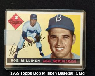 Topps Bob Milliken Baseball Card