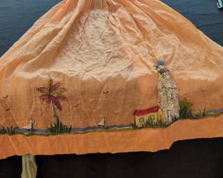 HandPainted Tropical Scene Apron third image