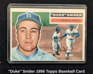 Duke Snider Topps Baseball Card