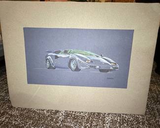 Lamborghini Countach Art Print
