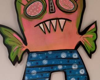 Whimsical Monster Wall Art
