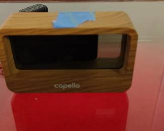 Capello Window Digital Alarm Clock with USB Charger