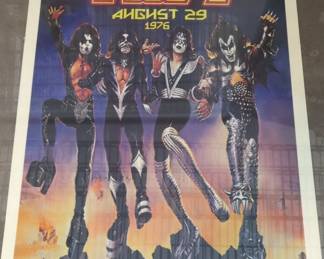 KISS August , Braves Stadium Atlanta Concert Poster