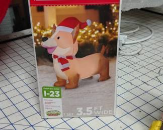 Holiday Time Corgi Inflatable