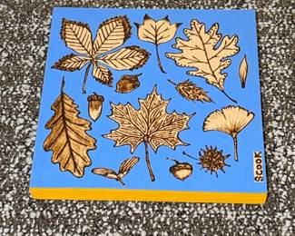 Scook Pyrography Autumn Leaves Art Panel