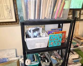 Assorted Craft Supplies and Books