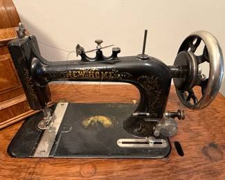 New Home New Home Treadle Sewing Machine with Oak Cabinet third image