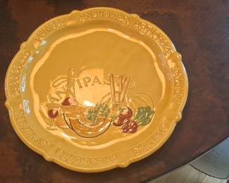Los Angeles Potteries Italian Antipasto Platter