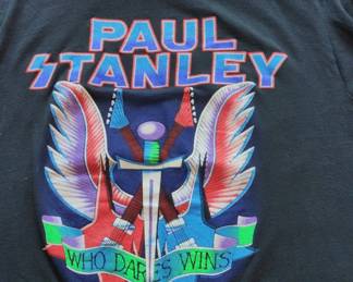 Paul Stanley Who Dares Wins Solo Tour TShirt