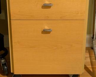 TwoDrawer Mobile File Cabinet