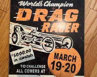 Don Garlits Fremont Drag Strip March  Tin Sign