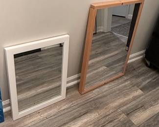 Set of Two Framed Mirrors