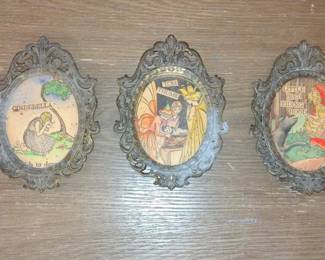 Fairy Tale Themed Oval Plaques Set of 