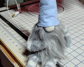 LightUp Christmas Gnome with Santa Suit Detail